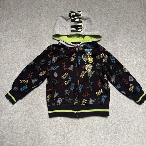 GAP Lined Jeans Boy 4T Bundle Marvel Hooded Sweater Super Hero Crewneck Pullover - Picture 4 of 9